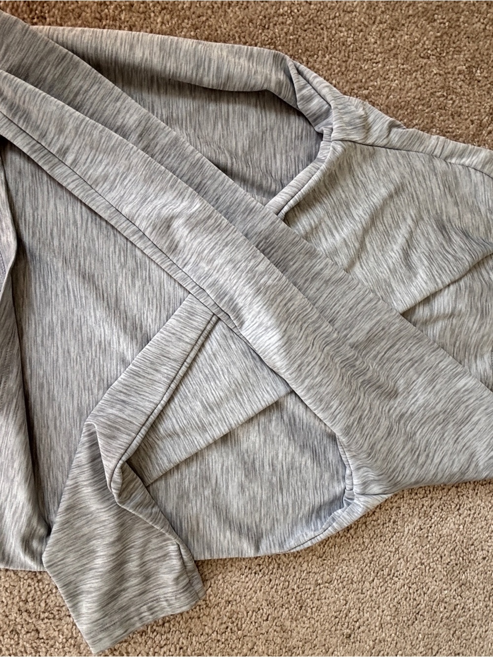 Quiksilver Heather Gray Kids Pajama Top - Light Gray Wrap Style